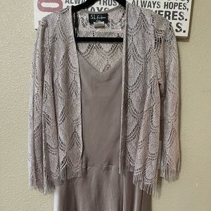Dress with coverup